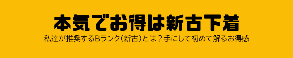 新古下着について